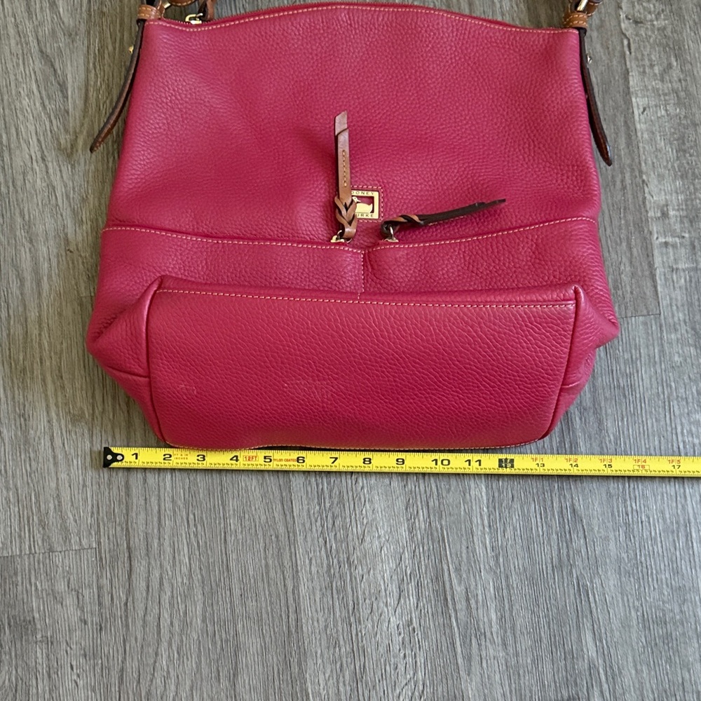 Dooney & Bourke Pink Leather Shoulder Bag - Picture 7 of 12